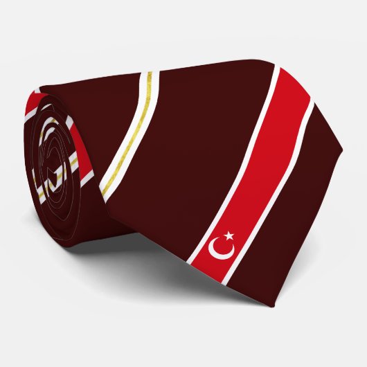 Türkische Streifenflagge Krawatte (Gerollt)