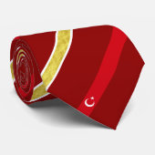 Türkische Streifenflagge Krawatte (Gerollt)