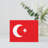 Türkische T - Shirt und Geschenke unter der Flagge Postkarte (Stehend Vorderseite)