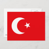 Türkische T - Shirt und Geschenke unter der Flagge Postkarte (Vorne/Hinten)