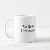 Türkische Tasse (Türkiye) Kaffee "Put some Türk Ka (Links)