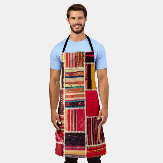 Türkische Teppichdecke Handgefertigte Textur Schürze (Getragen)