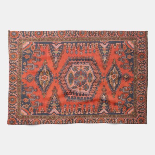 Türkische Teppiche Vintag Antiquitätenteppich Geschirrtuch (Horizontal)