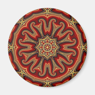 Türkische Tile Mandala Magnet