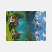 "Türkische Träume auf den Gipfeln" Fleecedecke (Vorderseite (Horizontal))