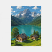 "Türkische Träume auf den Gipfeln" Fleecedecke (Vorderseite)