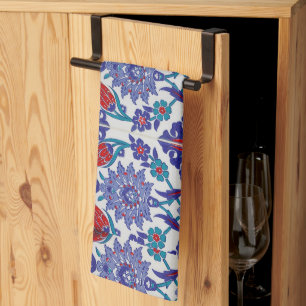 Türkische Tulpe Orientalische Arabeske Blumige Vis Geschirrtuch