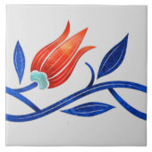 Türkische Tulpe Seamless Border Fliese (Vorderseite)