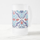 Türkische Tulpen mattierte GlasTasse Mattglas Bierglas (VorderseiteRechts)