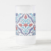 Türkische Tulpen mattierte GlasTasse Mattglas Bierglas (Mittel)