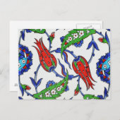 Türkische Tulpen Postkarte (Vorne/Hinten)