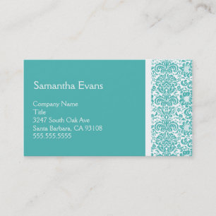 Türkische und weiße Damaskus-Visitenkarte Visitenkarte