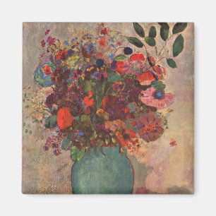 Türkische Vase von Odilon Redon, Vintage Blume Ar Magnet