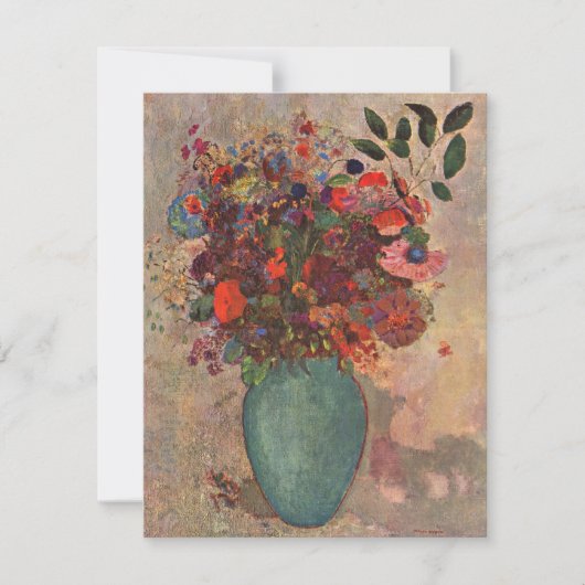 Türkische Vase von Odilon Redon, Vintage Blume Art (Vorderseite)