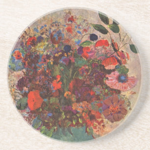 Türkische Vase von Odilon Redon, Vintage Blume Art Untersetzer