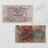 Türkische Vase von Odilon Redon Visitenkarte (Vorne/Hinten)