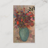 Türkische Vase von Odilon Redon Visitenkarte (Rückseite)