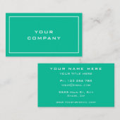 Türkische Visitenkarte für Farbe und Schriftart (Vorne/Hinten)