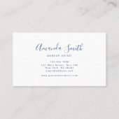 Türkische Watercolor Ocean Business Card Visitenkarte (Rückseite)