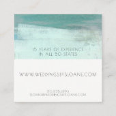 Türkische Watercolor Wash Business Card Quadratische Visitenkarte (Rückseite)