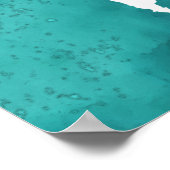 Türkische Weltkarte Poster (Ecke)