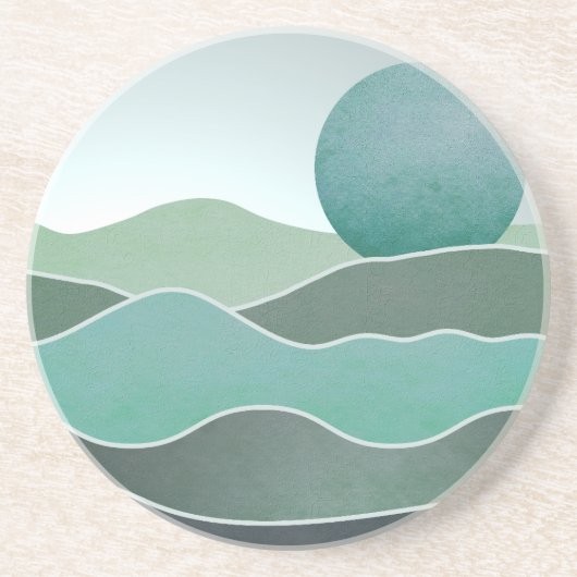 Türkische Weltlandschaft Getränkeuntersetzer (Vorne)