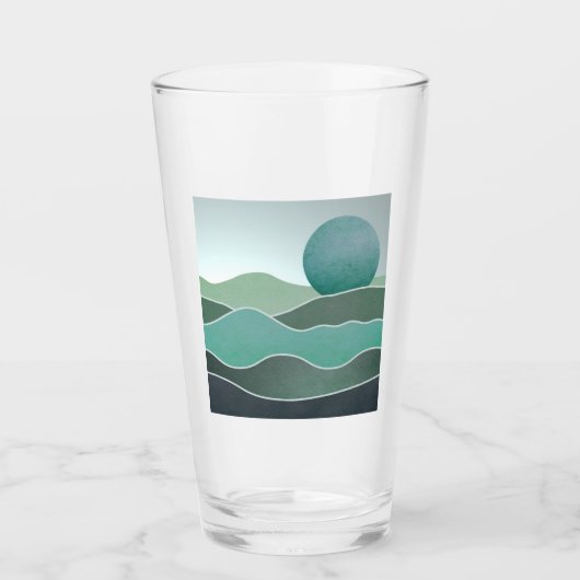 Türkische Weltlandschaft Glas (Vorderseite)