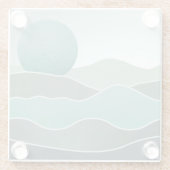 Türkische Weltlandschaft Glasuntersetzer (Rückseite)