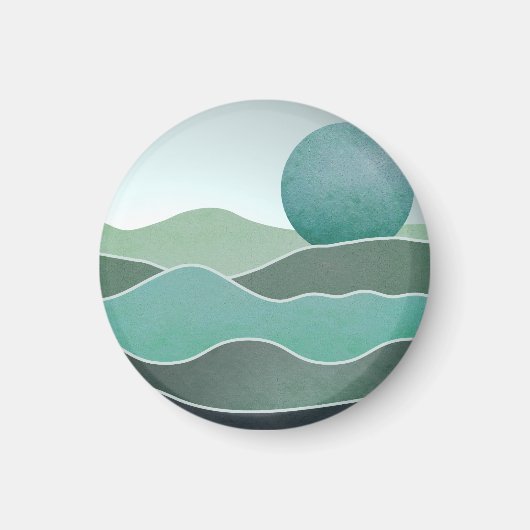 Türkische Weltlandschaft Magnet (Vorne)