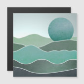 Türkische Weltlandschaft Magnetkarte (Vorne/Hinten)