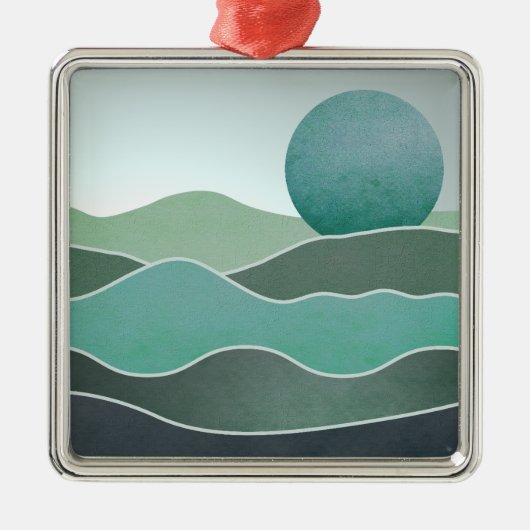 Türkische Weltlandschaft Ornament Aus Metall (Vorne)