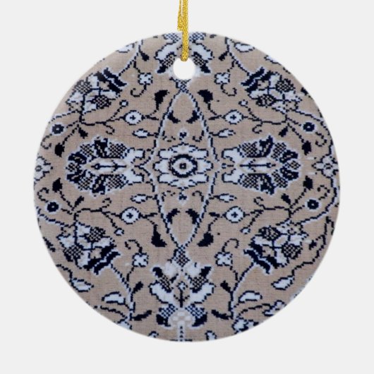 Türkische Wolldecke Keramik Ornament (Hinten)