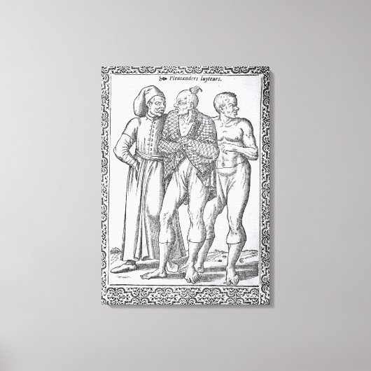 Türkische Wrestler Leinwanddruck (Vorderseite)