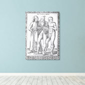 Türkische Wrestler Leinwanddruck (Insitu (Holzboden))