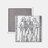 Türkische Wrestler Magnet (Vorderseite/Rückseite)