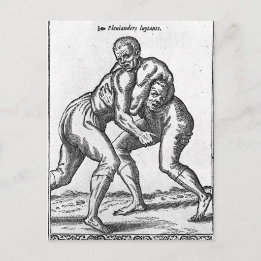 Türkische Wrestler Postkarte (Vorderseite)