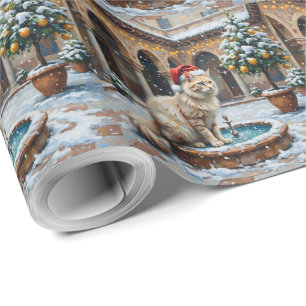 Türkischer Angora-Weihnachts-Ottomanen-Innenhof Geschenkpapier