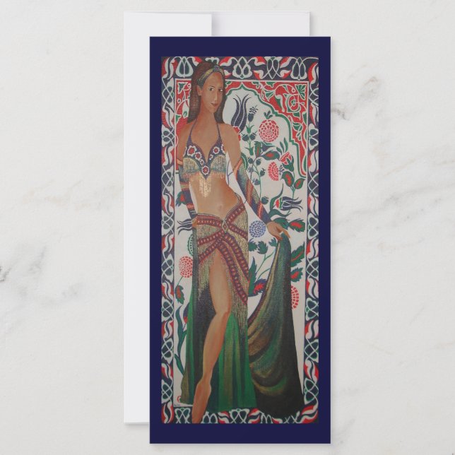 Türkischer Bly Dancer mit traditioneller Art Backg (Vorderseite)