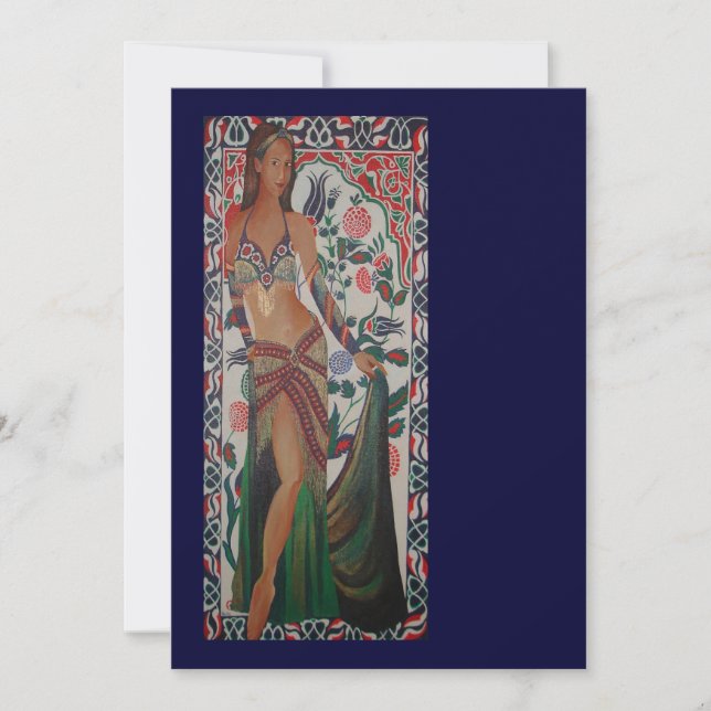 Türkischer Bly Dancer mit traditioneller Art Backg (Vorderseite)