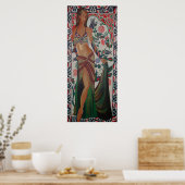 Türkischer Bly Dancer mit traditioneller Art Backg Poster (Küche)