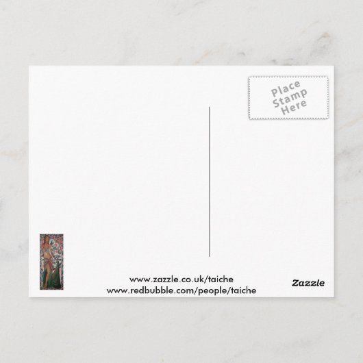 Türkischer Bly Dancer mit traditioneller Art Backg Postkarte (Rückseite)