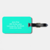 Türkischer Bowling-Tag Gepäckanhänger (Rückseite horizontal)