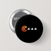 Türkischer Cream-Video-Game-Erntedank Button (Vorne & Hinten)