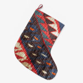 Türkischer exotischer Bohemischer Boho ethnischer Großer Weihnachtsstrumpf (Vorderansicht (hängend))