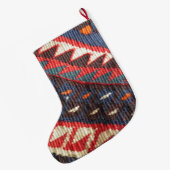 Türkischer exotischer Bohemischer Boho ethnischer Großer Weihnachtsstrumpf (Rückseite (Hängend))