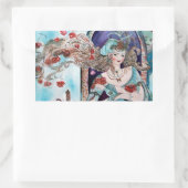 TÜRKISCHER FAIRY-SCHWANZ RECHTECKIGER AUFKLEBER (Tasche)