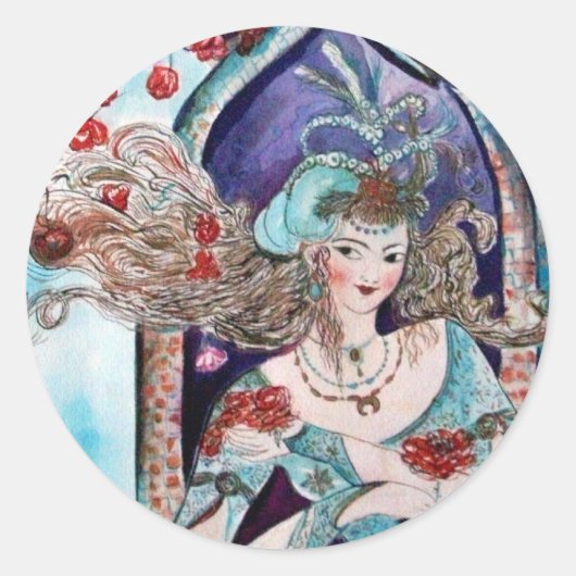 TÜRKISCHER FAIRY-SCHWANZ RUNDER AUFKLEBER (Vorderseite)