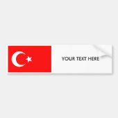 Türkischer FLAGGE Autoaufkleber (Vorne)