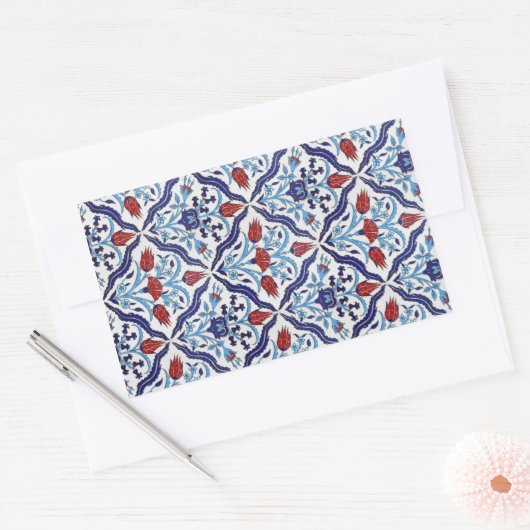 Türkischer Fliese Rechteck-Aufkleber Rechteckiger Aufkleber (Umschlag)