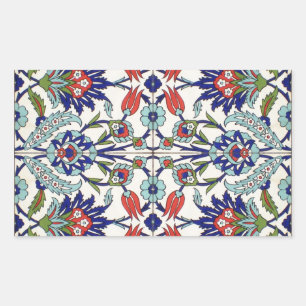 Türkischer Fliesenrechteck-Sticker Rechteckiger Aufkleber